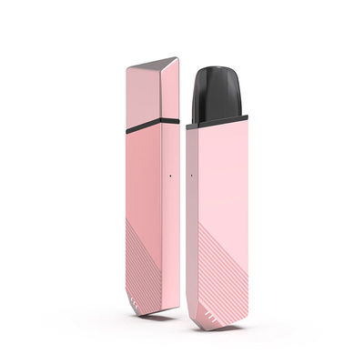calidad  Pink Vape Pen Pod System Starter Kits 360mAh Rechargeable 110m Length Fábrica