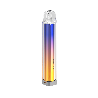 Los cigarrillos electrónicos luminosos transparentes del cuadrado arruinan sabor de la energía