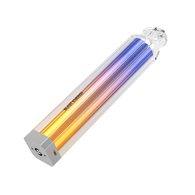 Los cigarrillos electrónicos luminosos transparentes del cuadrado arruinan sabor de la energía