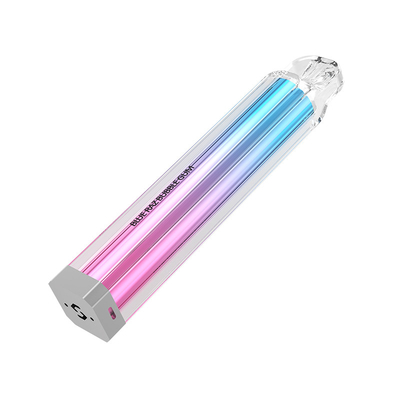 Cigarrillos electrónicos luminosos transparentes del cuadrado coloridos