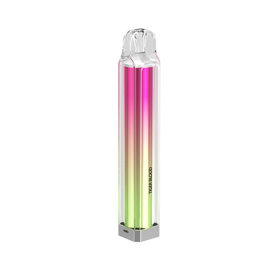Nuevo diseño Crystal Disposable Vape Bar Up a 600 soplos con la batería 500mah