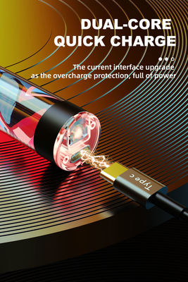 E-cigarrillo transparente de Shell Colorful Lights del tubo de la PC de la guía ligera luminoso