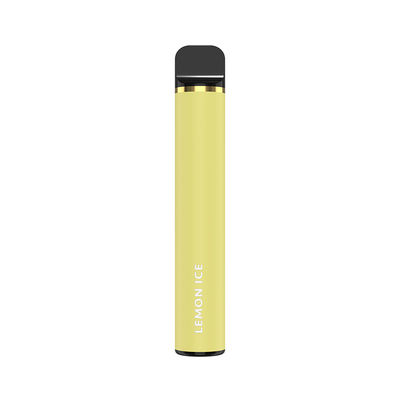 Dispositivo disponible Vape 1200mAh de la vaina de 1500 soplos del hielo amarillo del limón