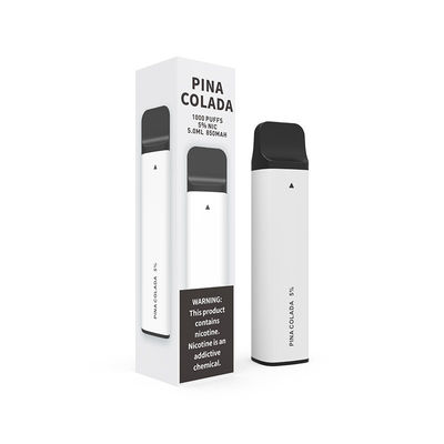 Pina Colada 1000 sopla la batería blanca 850mAh de Vape del dispositivo disponible de la vaina