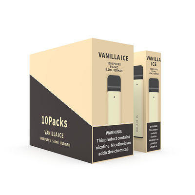 Soplos disponibles ligeros Vanilla Ice del dispositivo 1000 de la vaina de 6.0ml Vape