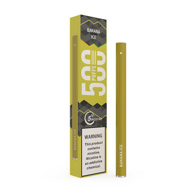 500 soplos Mini Banana Ice Disposable Vape Pen Bar 1.3ml 3.0Ω