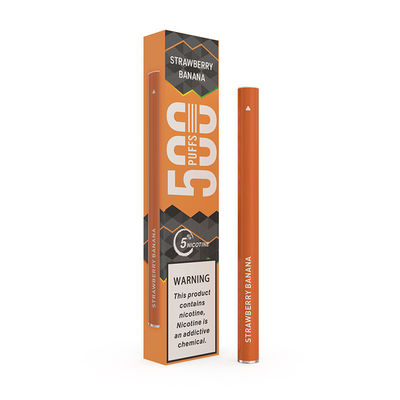 Soplos no recargables 1.3ml 500 del cigarrillo electrónico anaranjado del humo 280mAh